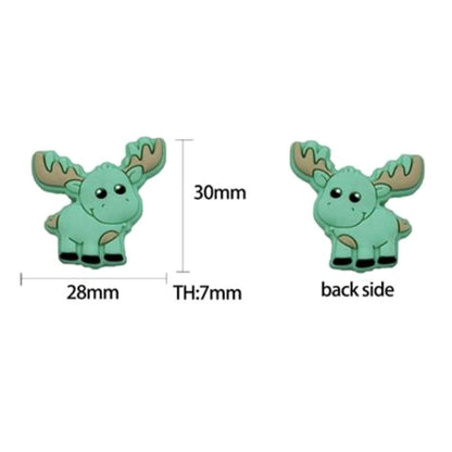 Moose Silicone Beads - 28*30mm
