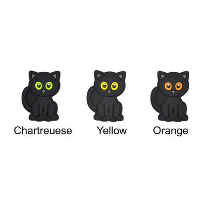 Black Cat Silicone Beads - 26*20mm