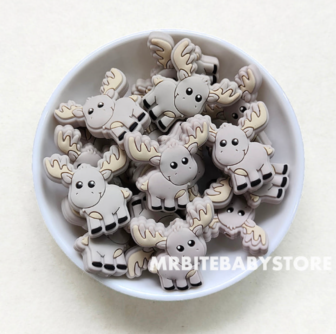 Moose Silicone Beads - 28*30mm