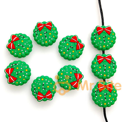 Christmas Tree Wreath Focal Beads
