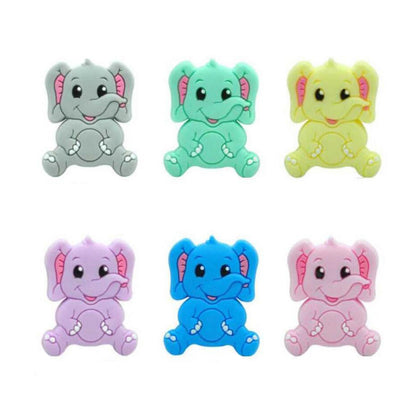 Elephant Silicone Beads - 32*25mm