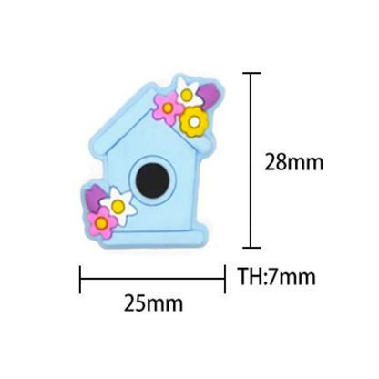 Bird House Focal Beads 28*25mm