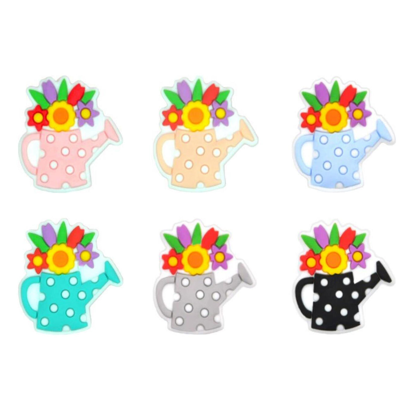 Flower Can Silicone Beads Focal Beads - 27*26mm