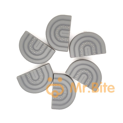 New Rainbow Silicone Beads 20*30mm