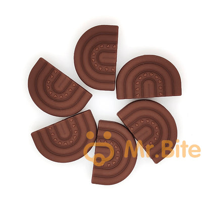 New Rainbow Silicone Beads 20*30mm