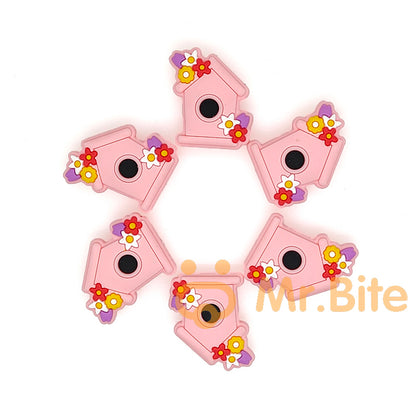 Bird House Focal Beads 28*25mm