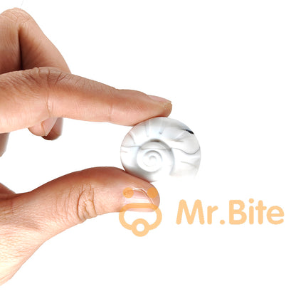 Snail Shell Silicone Beads 23*28mm