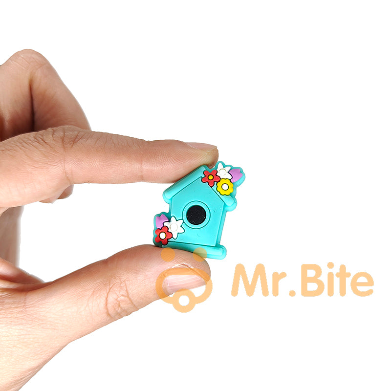 Bird House Focal Beads 28*25mm