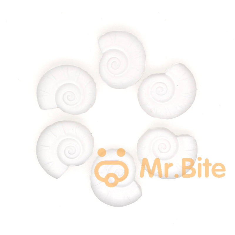 Snail Shell Silicone Beads 23*28mm