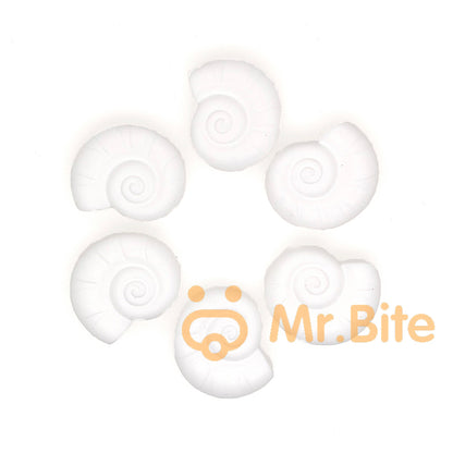 Snail Shell Silicone Beads 23*28mm