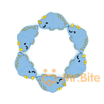 Dinosaur Focal Silicone Beads 30*18*8mm