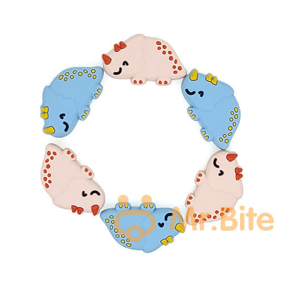 Dinosaur Focal Silicone Beads 30*18*8mm