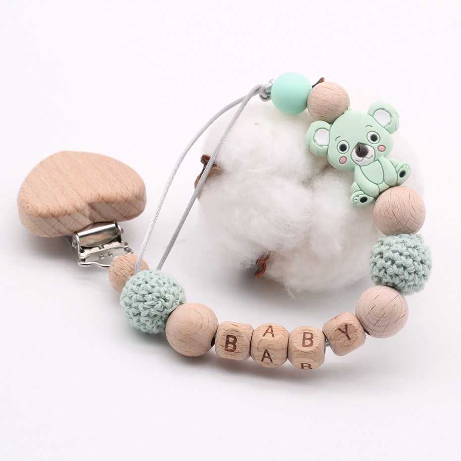 Koala Personalized Baby Pacifier Clips
