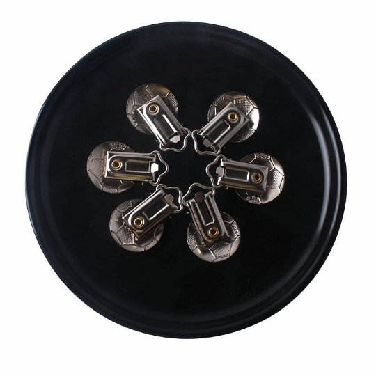 Football Pacifier Clips - Metal