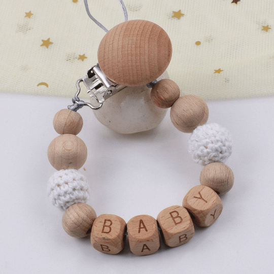 Personalized - Dummy Pacifier Chain Clip