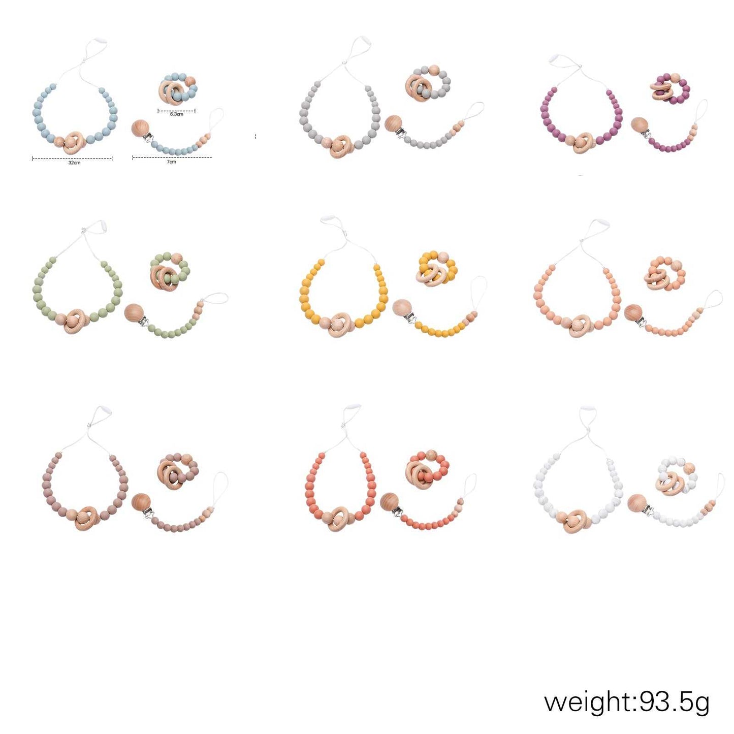 3 Pcs/Set Baby Teething Set