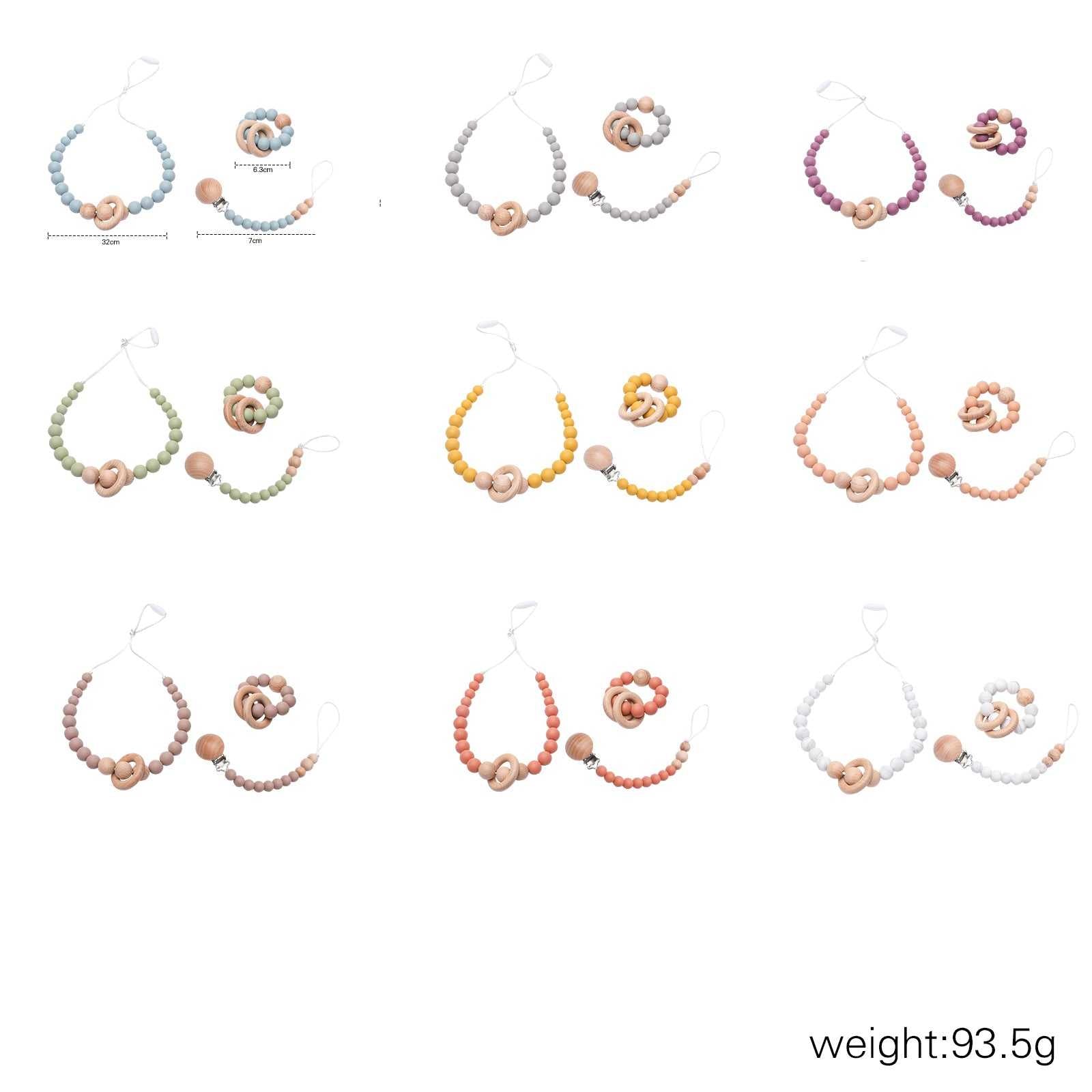 3 Pcs/Set Baby Teething Set