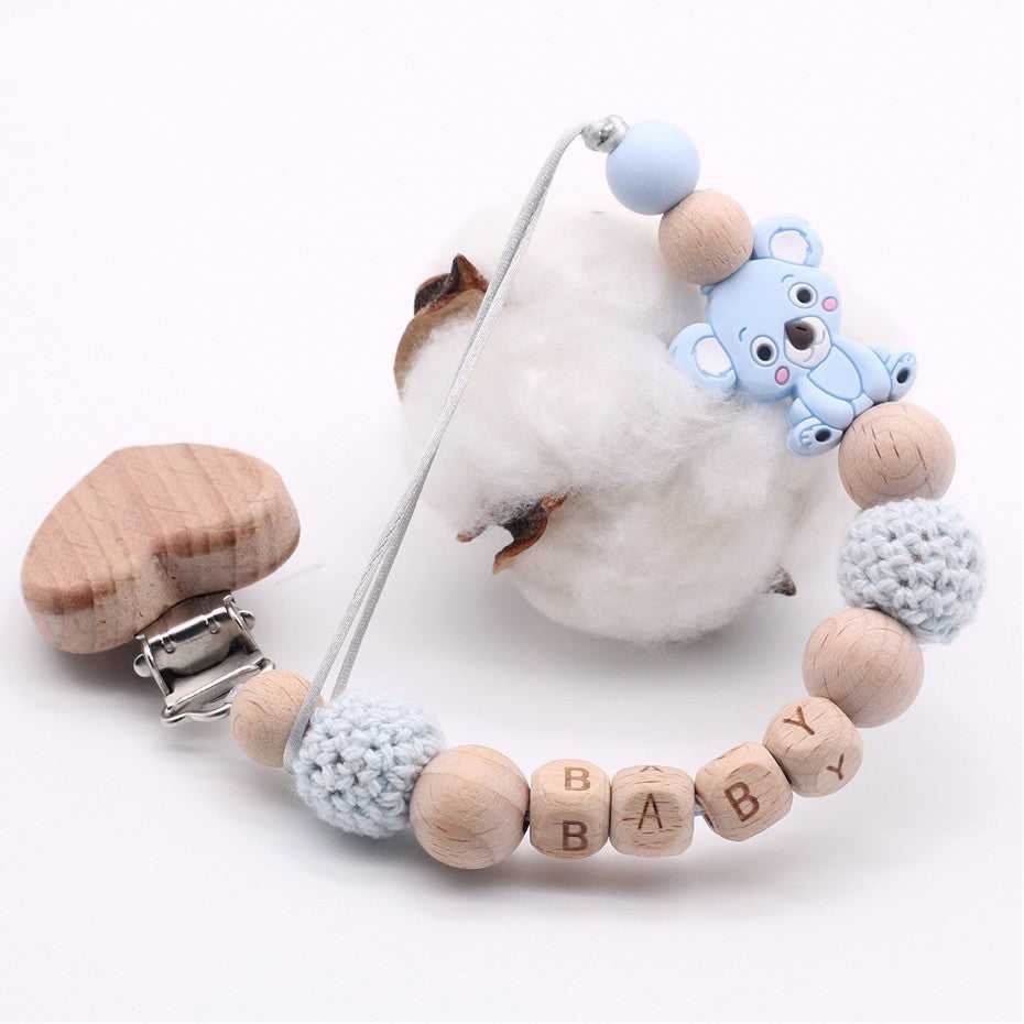 Koala Personalized Baby Pacifier Clips