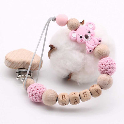 Koala Personalized Baby Pacifier Clips