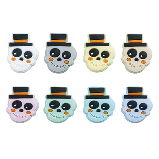 Halloween Skull Silicone Beads