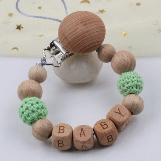 Personalized - Dummy Pacifier Chain Clip