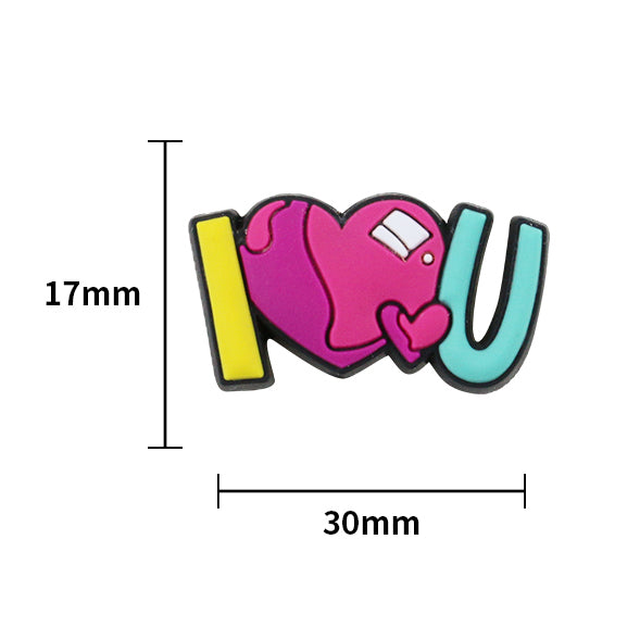 I LOVE YOU Focal Beads