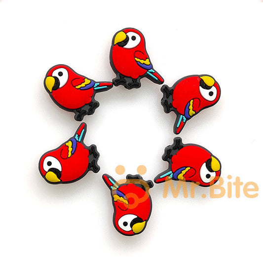 10-100Pcs Bird Animal Parrot Beads 27*26*8mm